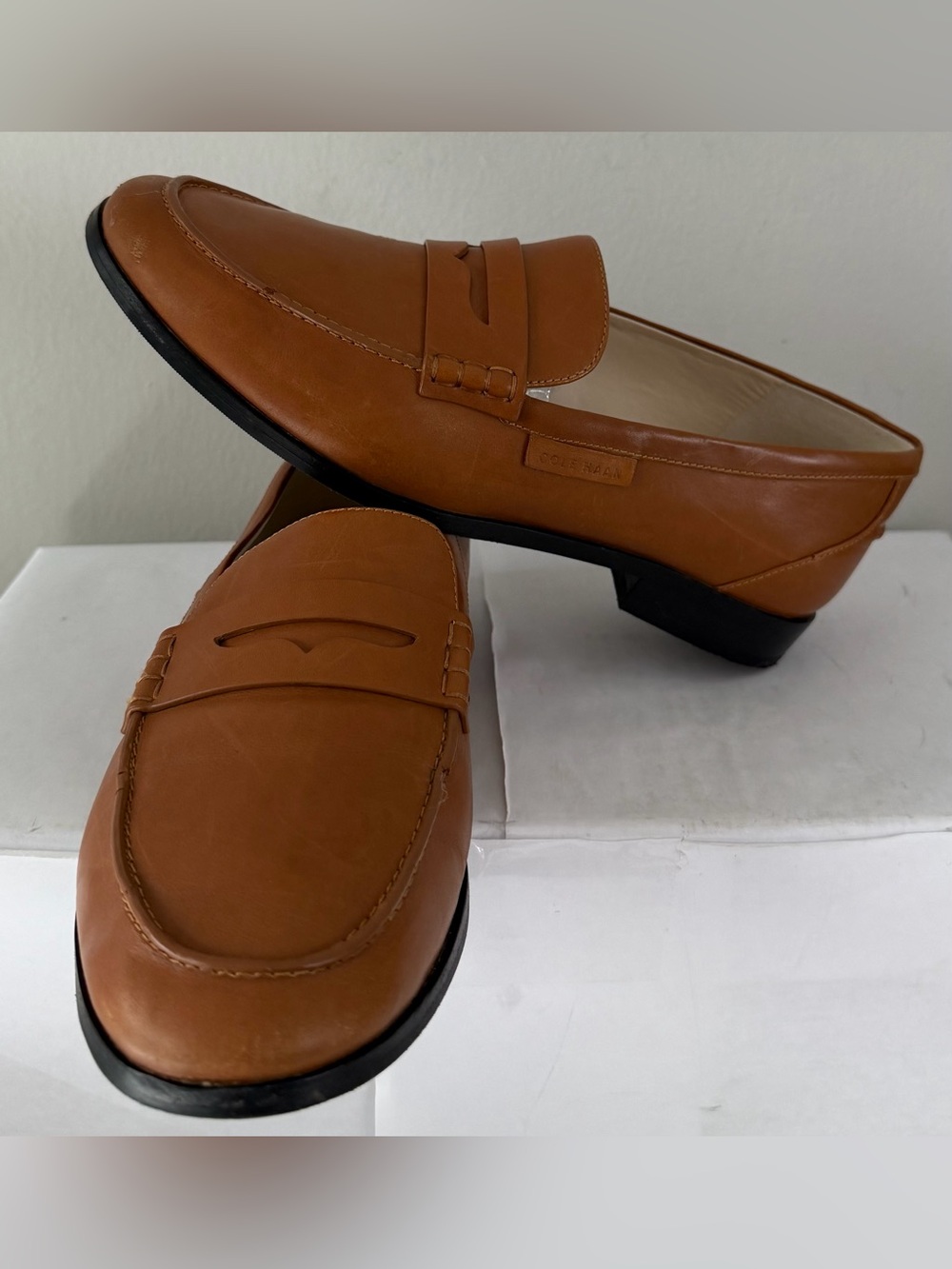 Cole Haan Women's Pinch Grand Penny Loafer - British Tan Size 8.5B